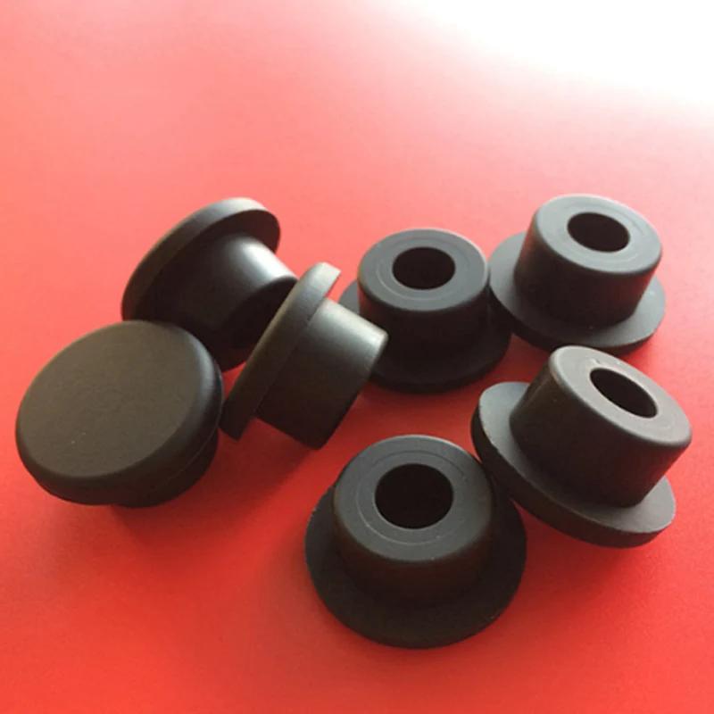 Bouchons en caoutchouc de silicone de qualité alimentaire avec trou, inserts de type T, bouchons d'e