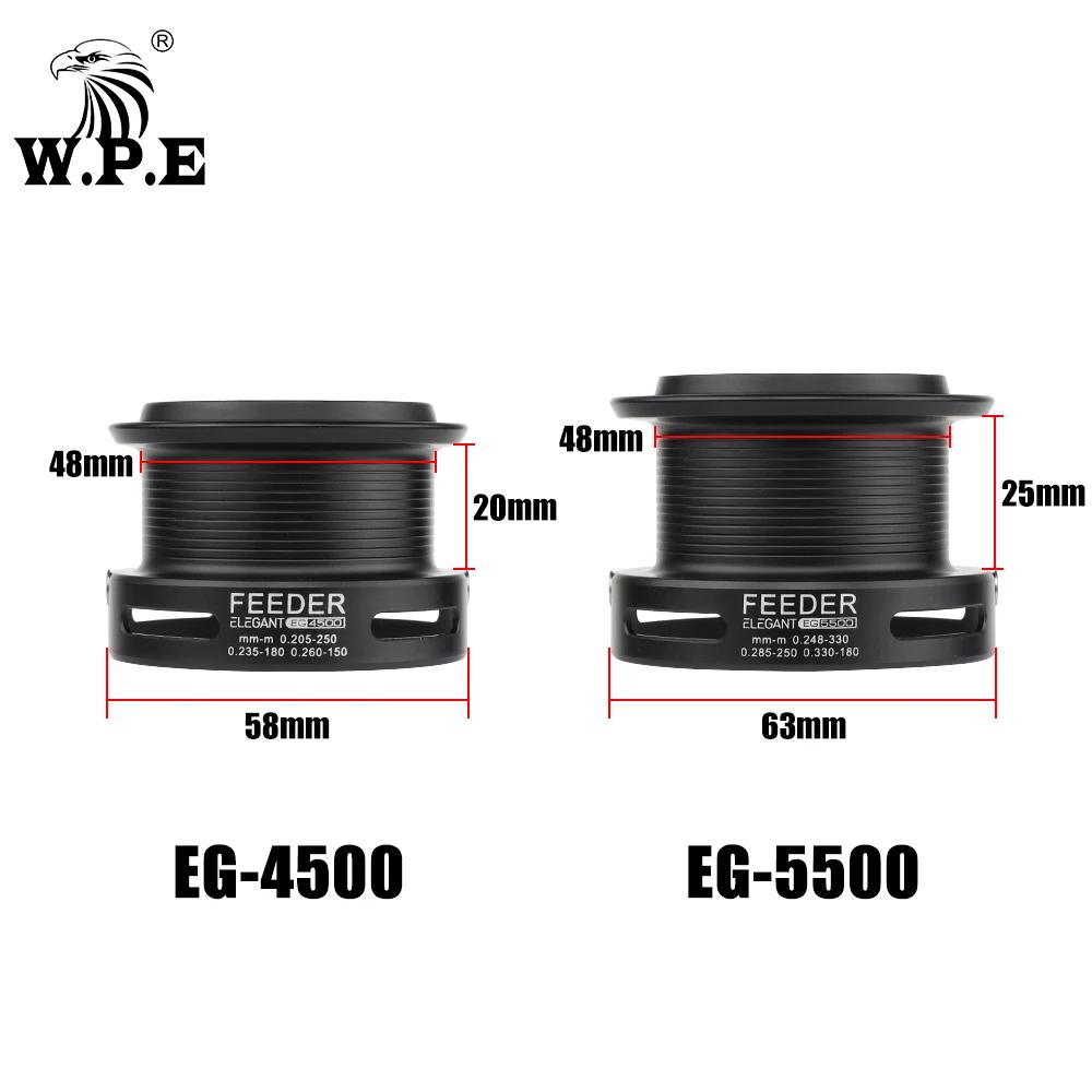 W.P.E EG moulinet de pêche Spinning 4500 5500 7 + 1 BBS 4.6:1 rapport de vitesse chargeur moulinet d