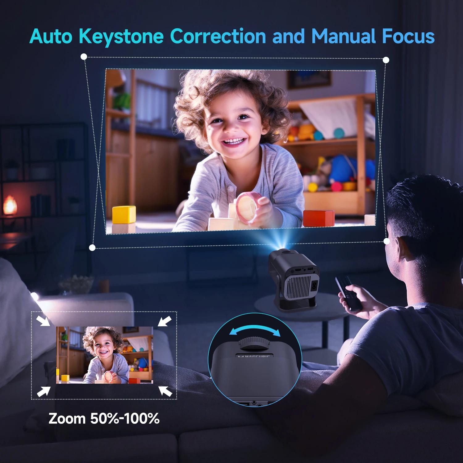 Magcubic HY320 Mini projecteur nouvellement natif 720P Android 11 4K 300ANSI Wifi6 BT5.0 cinéma exté