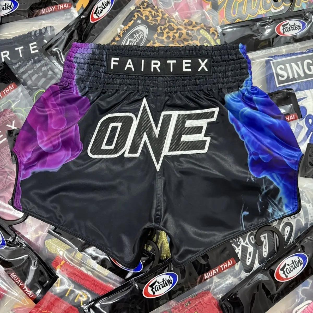 Shorts de Muay Thai ONE Championship édition limitée pour couple, shorts d'entraînement de boxe unis