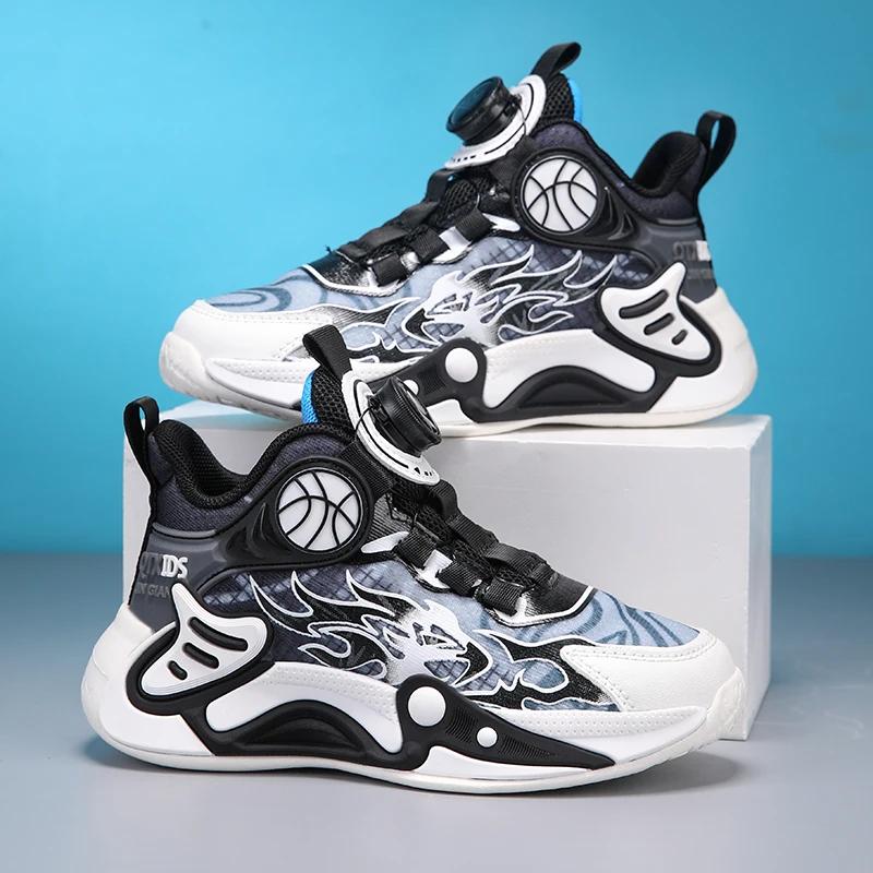 Baskets enfants garçons chaussures basket mode 2025 - Design nouveau maille respirante sport décontracté