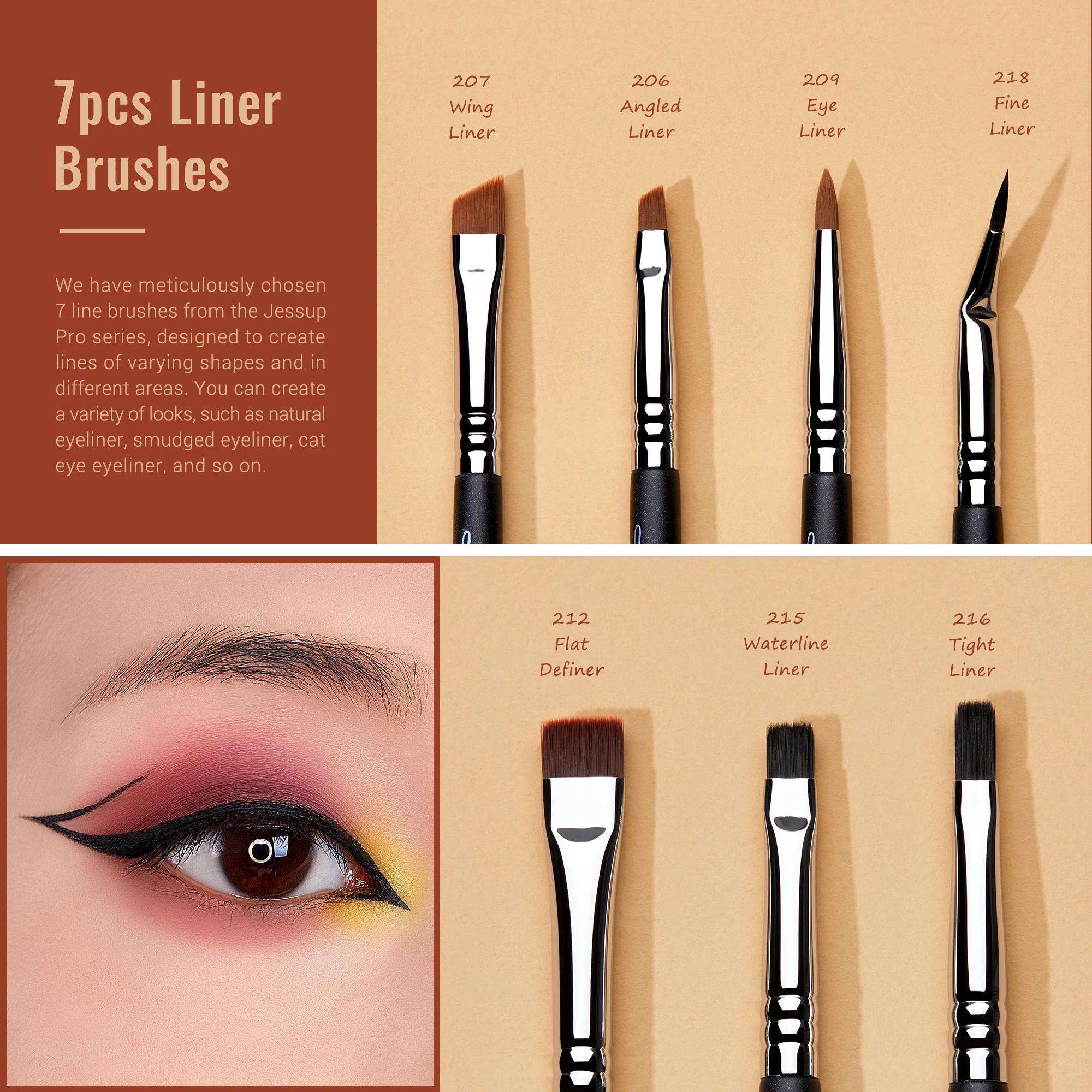Jessup-Ensemble de pinceaux de maquillage pour les yeux, pinceau de maquillage professionnel, pincea