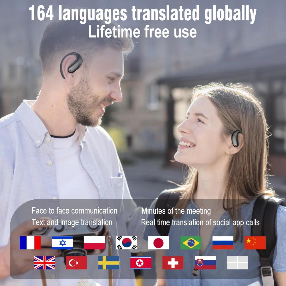 KOUO traduction casque véritable sans fil Bluetooth 5.4 haute qualité mémoire fil d'acier affaires é