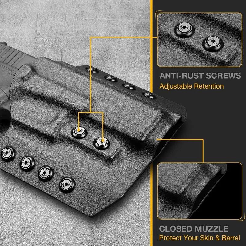 OWB Kydex étuis pour Glock 17/ Glock 19/ CZ P7 /CZ P09 / CZ 10C / Sig P320 / Sig P226 / S&W MP9 / Wa