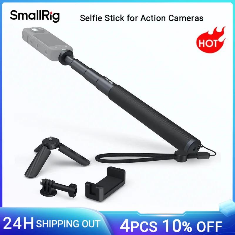 SmallRig – perche à Selfie pour caméras d'action, Support pour Smartphone GoPro 12 10 9 8 pour Insta