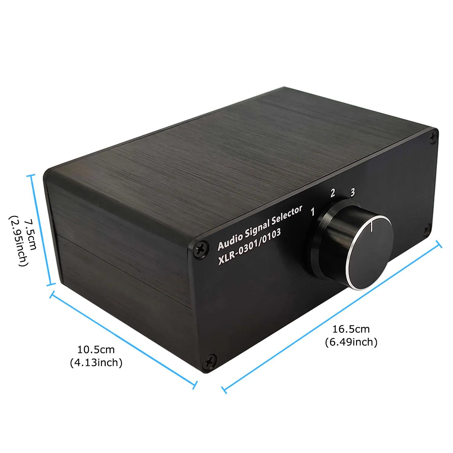 Mathiateur de câble de signal XLR d'entrée audio, commutateur de sélecteur, connecteur de source Sch