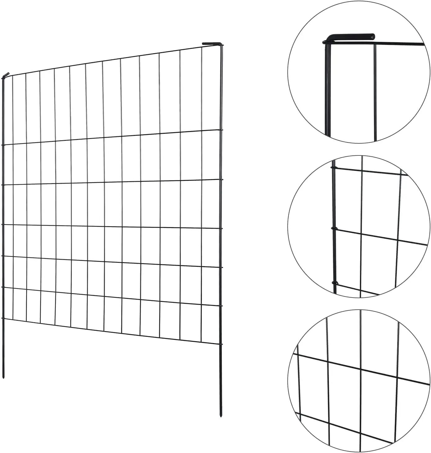 Panneaux métalliques antirouille pour la décoration de jardin, barrière pour animaux, clôture de jar