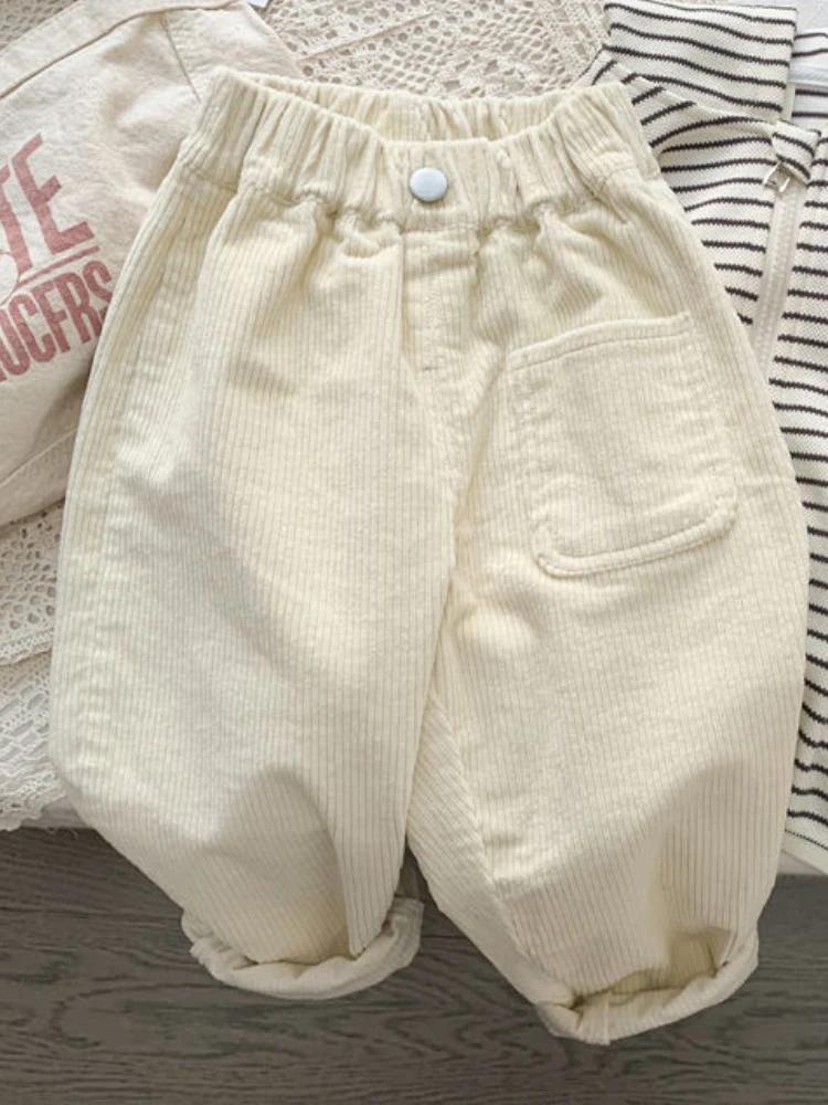Garçon coréen vêtements pour enfants printemps automne enfants pantalons velours côtelé garçons pant