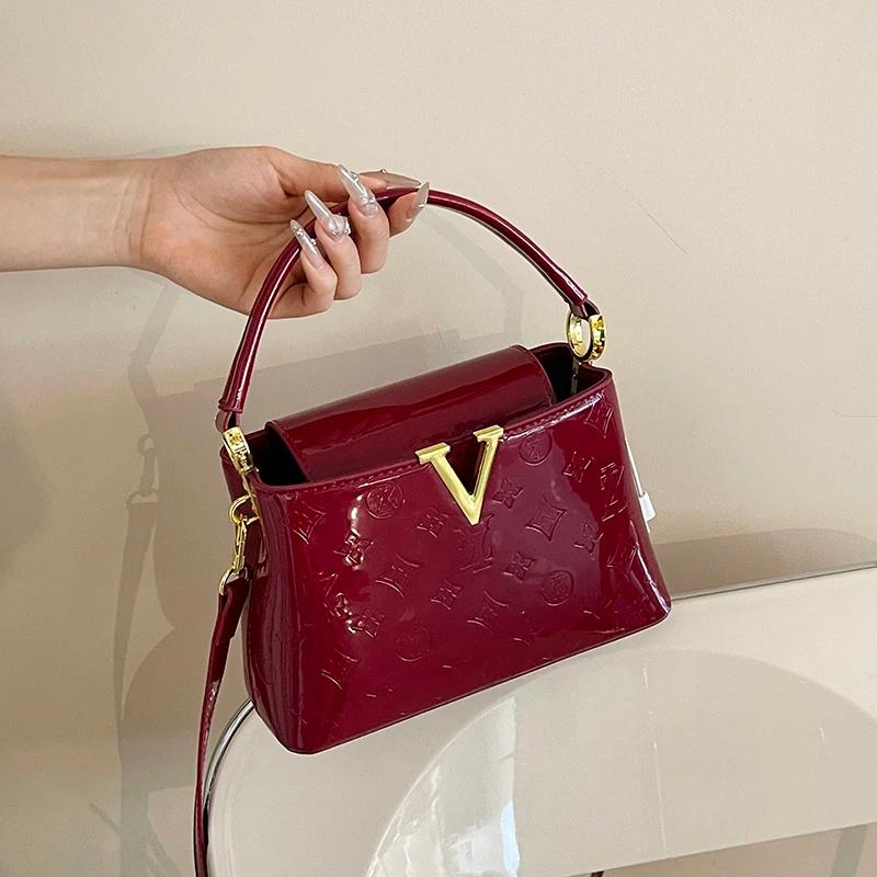 Sac messager élégant pour femme 2026, sac à bandoulière en cuir de haute qualité pour femme avec sty