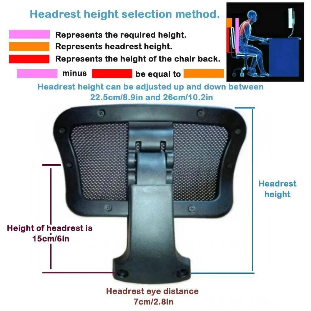 Appui-tête réglable pour chaise d'ordinateur, oreiller pour chaise de bureau, accessoires de chaise