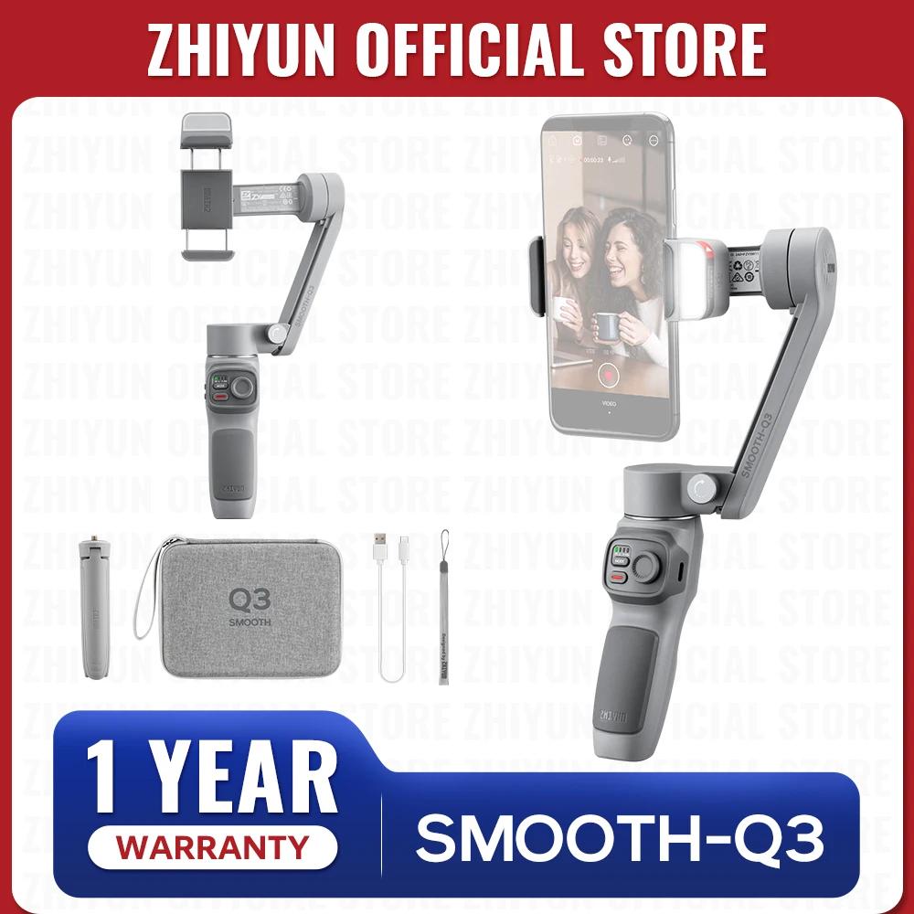 ZHIYUN-Stabilisateur de cardan officiel SMOOTH Q3 pour téléphone portable, 3 axes, iPhone 14 Pro Max
