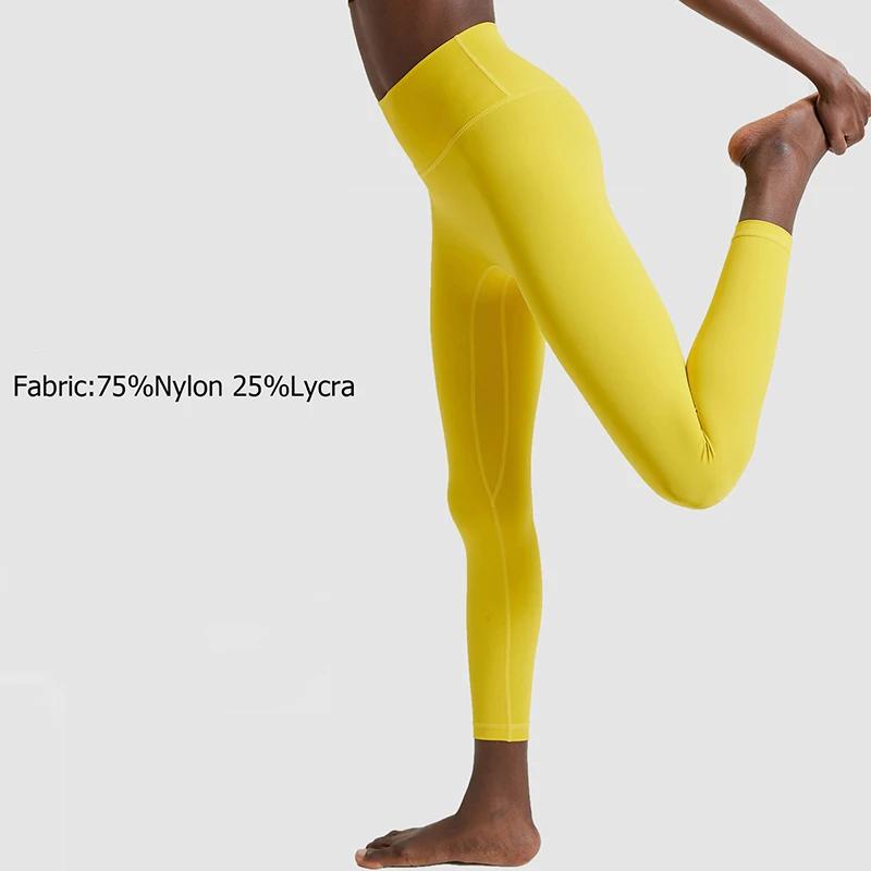 Pantalon de yoga extensible pour femmes 25 pouces - Leggings sport taille haute course