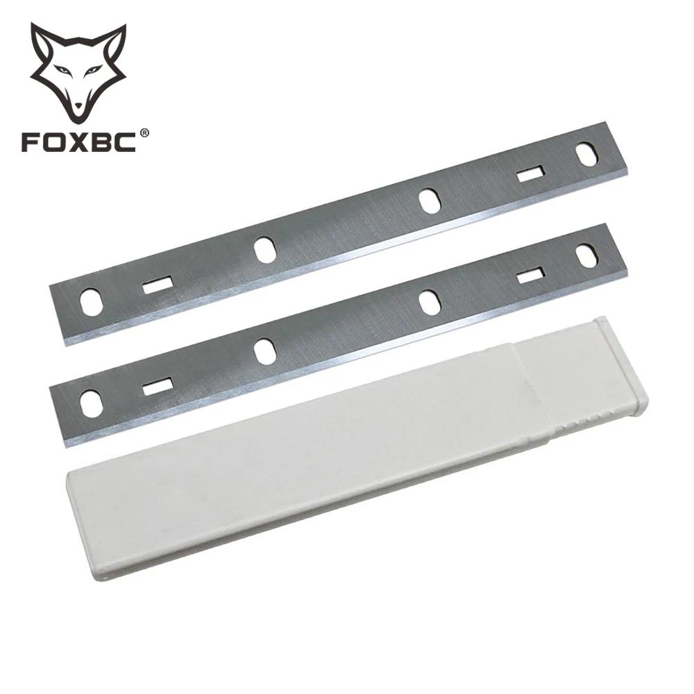 FOXBC – lames de raboteuse, 210x22x1.8mm, HSS, outils de coupe pour rabotteuse de bois, 8 pouces, po