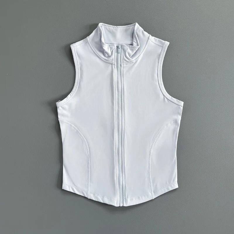 Gilet de sport sans manches, gilet à séchage rapide, haut court de sport pour femmes, gilet d'exerci