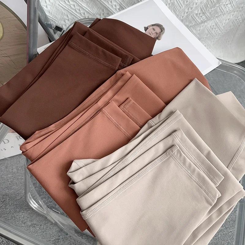Pantalon de yoga pour femme, taille haute, sensation nue, leggings de course, cyclisme, respirant, s