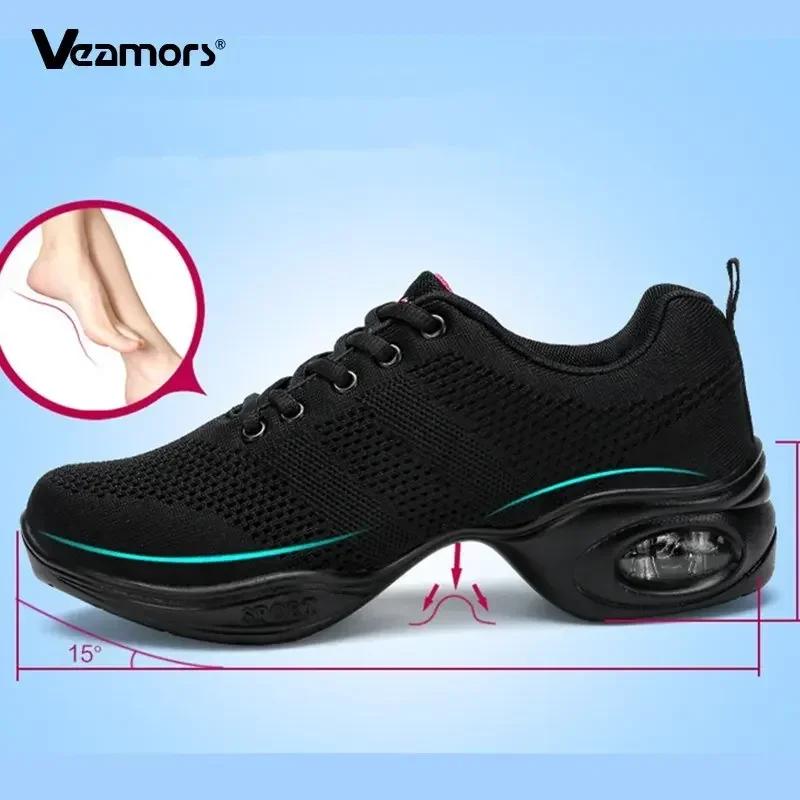 Chaussures de danse Jazz pour femmes, baskets légères et respirantes