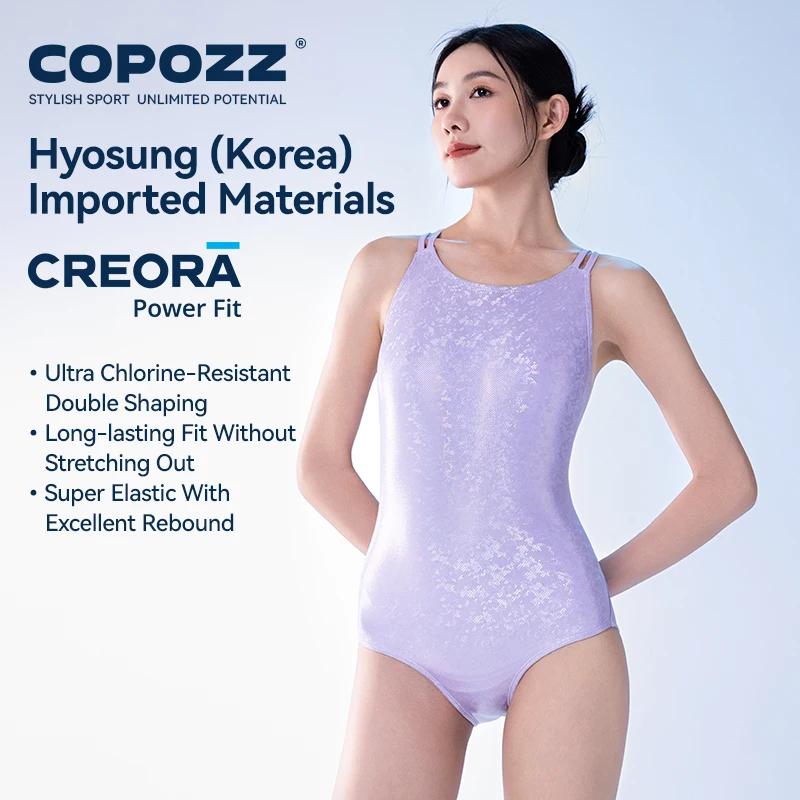 COPOZZ femme nouveau maillot de bain une pièce solide plage sans manches évider col en V été femme c