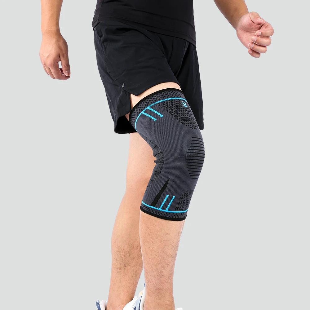 1 PC genouillères sangle rotule soutien médiale ménisque Silicone Compression Protection Sport genou