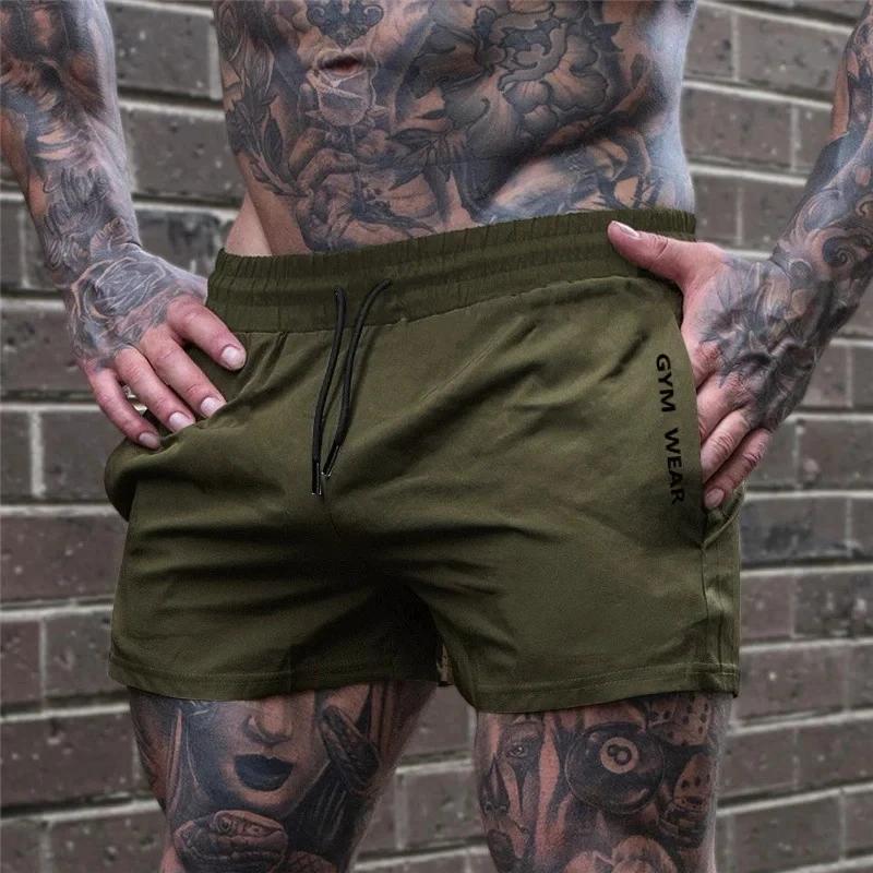 2025 été salle de sport Fitness hommes Shorts pantalons de survêtement mince mode hommes Marathon co