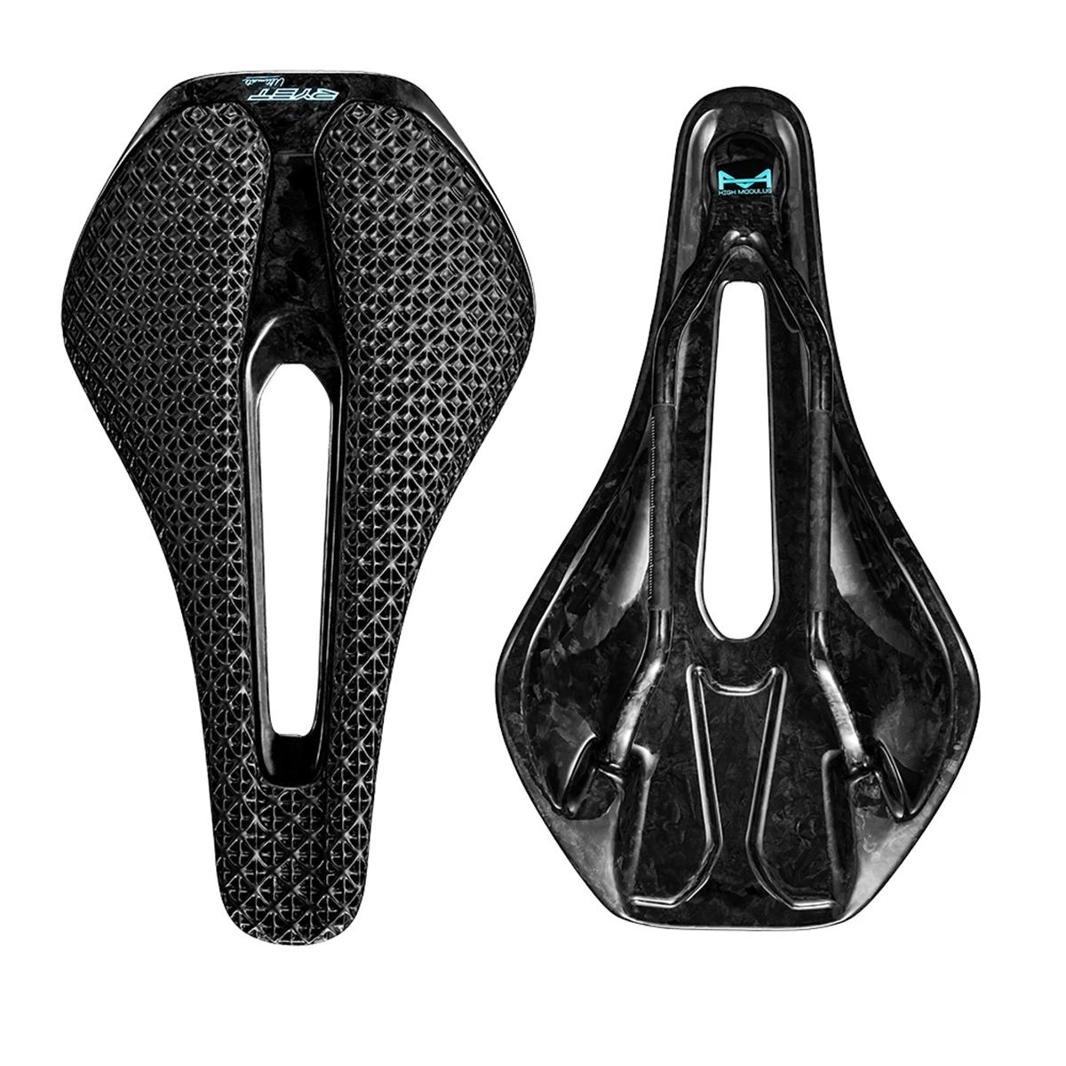 RYET-Selle de vélo imprimée en 3D ultralégère en carbone pour VTT, siège de route en gravier, pièces