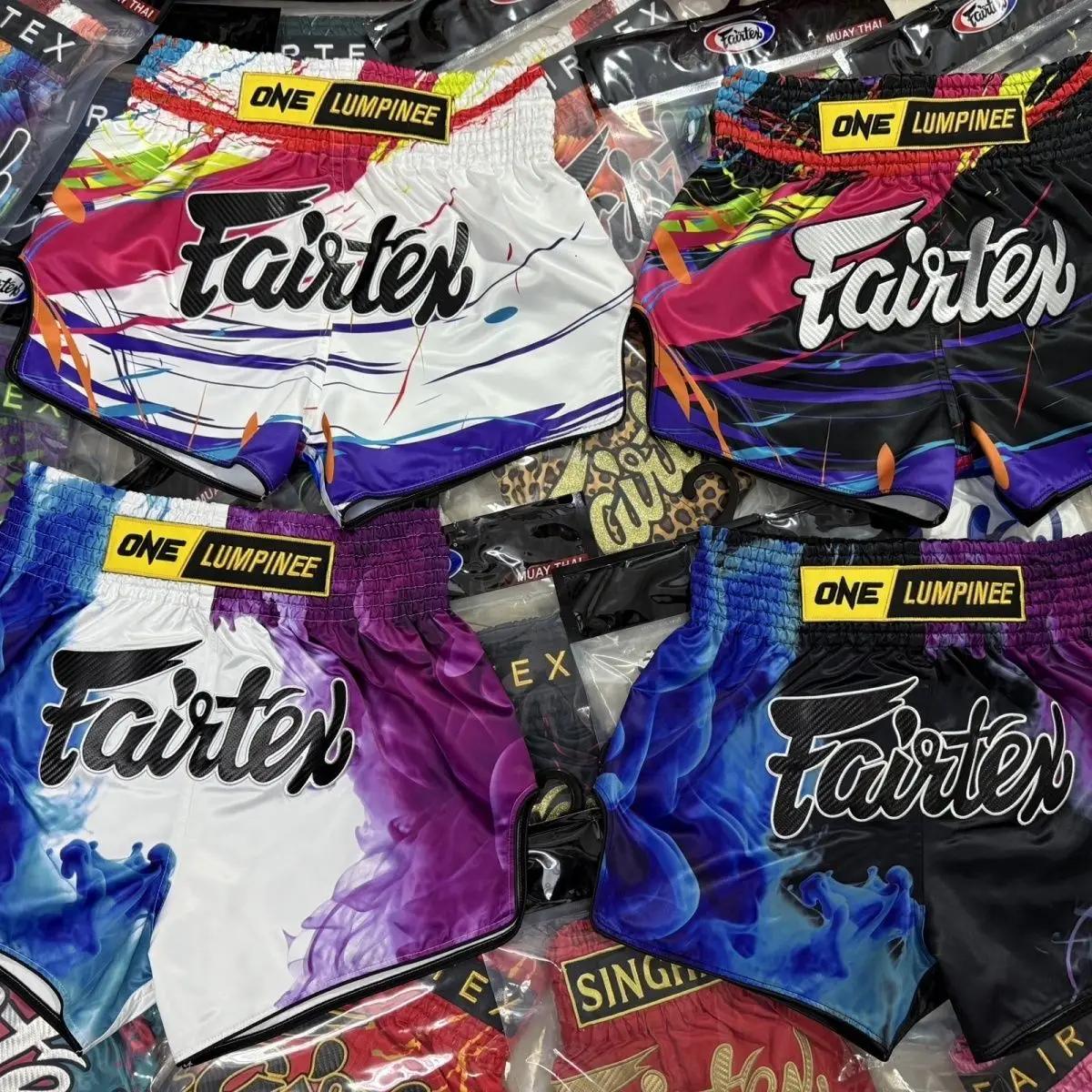 Shorts de Muay Thai ONE Championship édition limitée pour couple, shorts d'entraînement de boxe unis