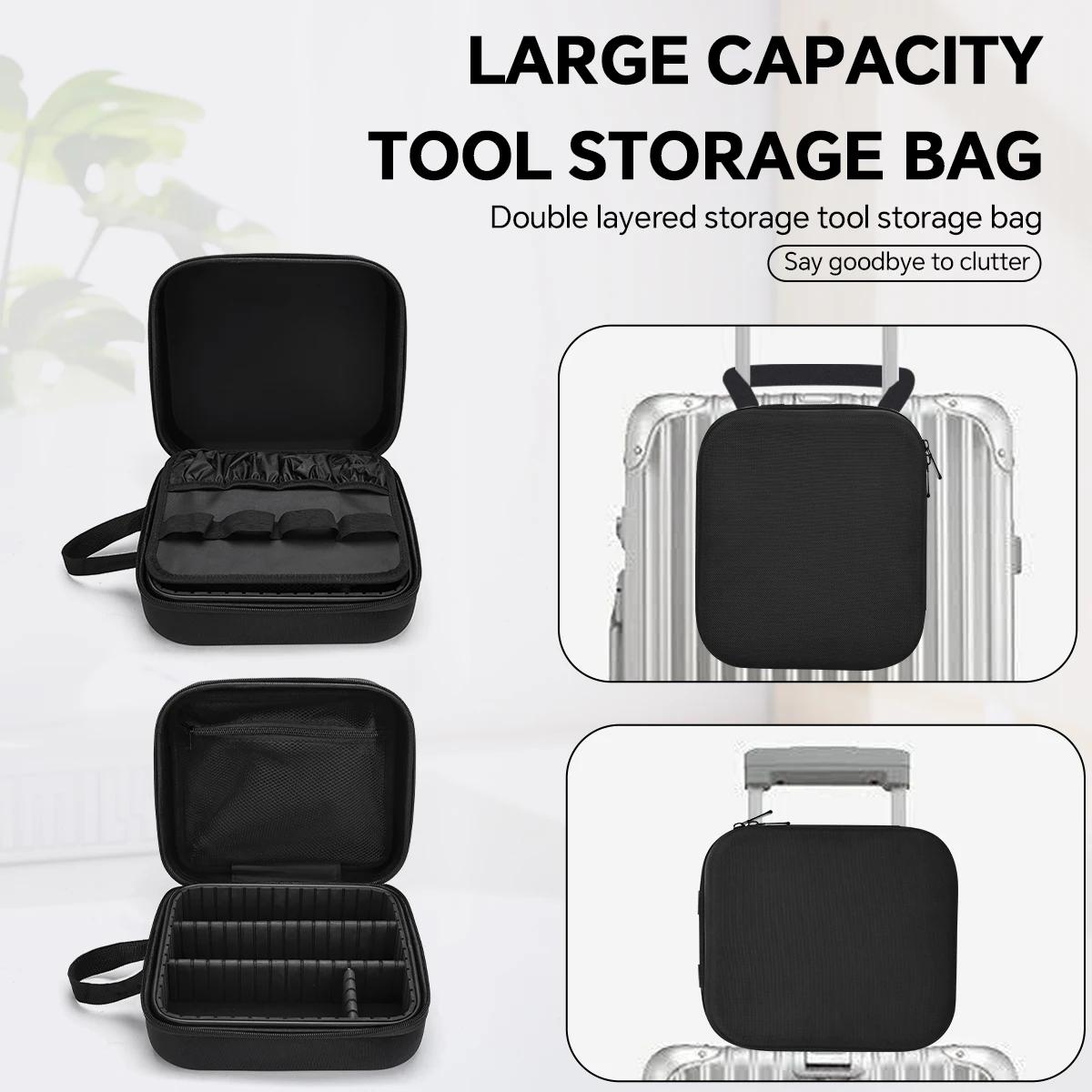 Boîte à outils de coiffure professionnelle, mallette de rangement Durable pour ciseaux, rasoirs et t