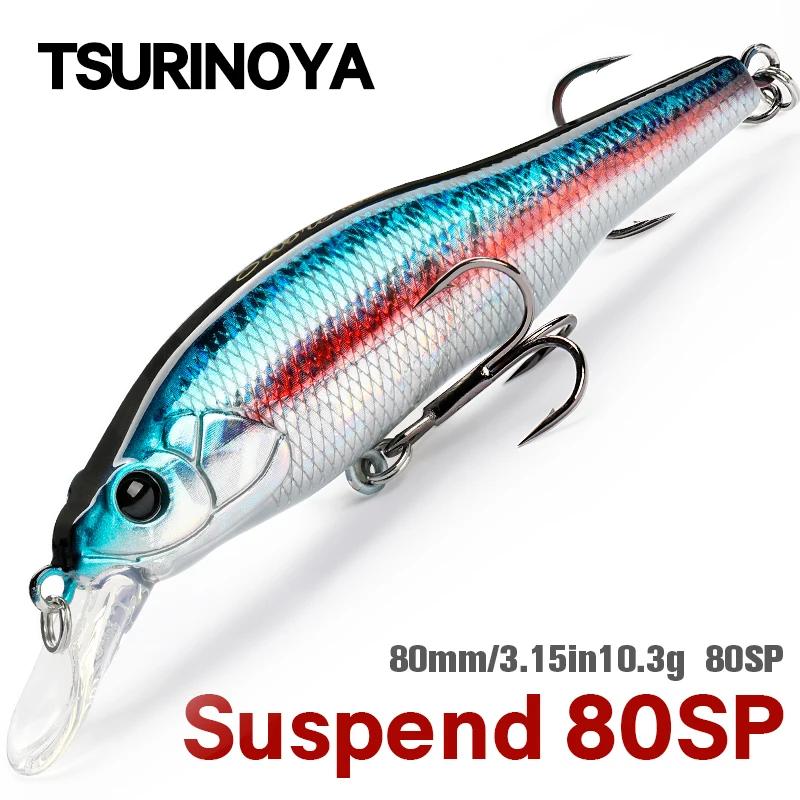 TSURINOYA 80SP suspendu vairon 80mm 10.3g leurre de pêche sabre longue coulée artificielle dur appât