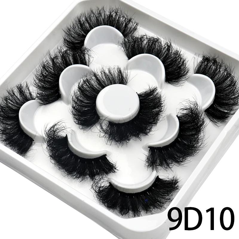 Faux cils de vison naturels moelleux, cils individuels, extension dense, outil de maquillage en gros