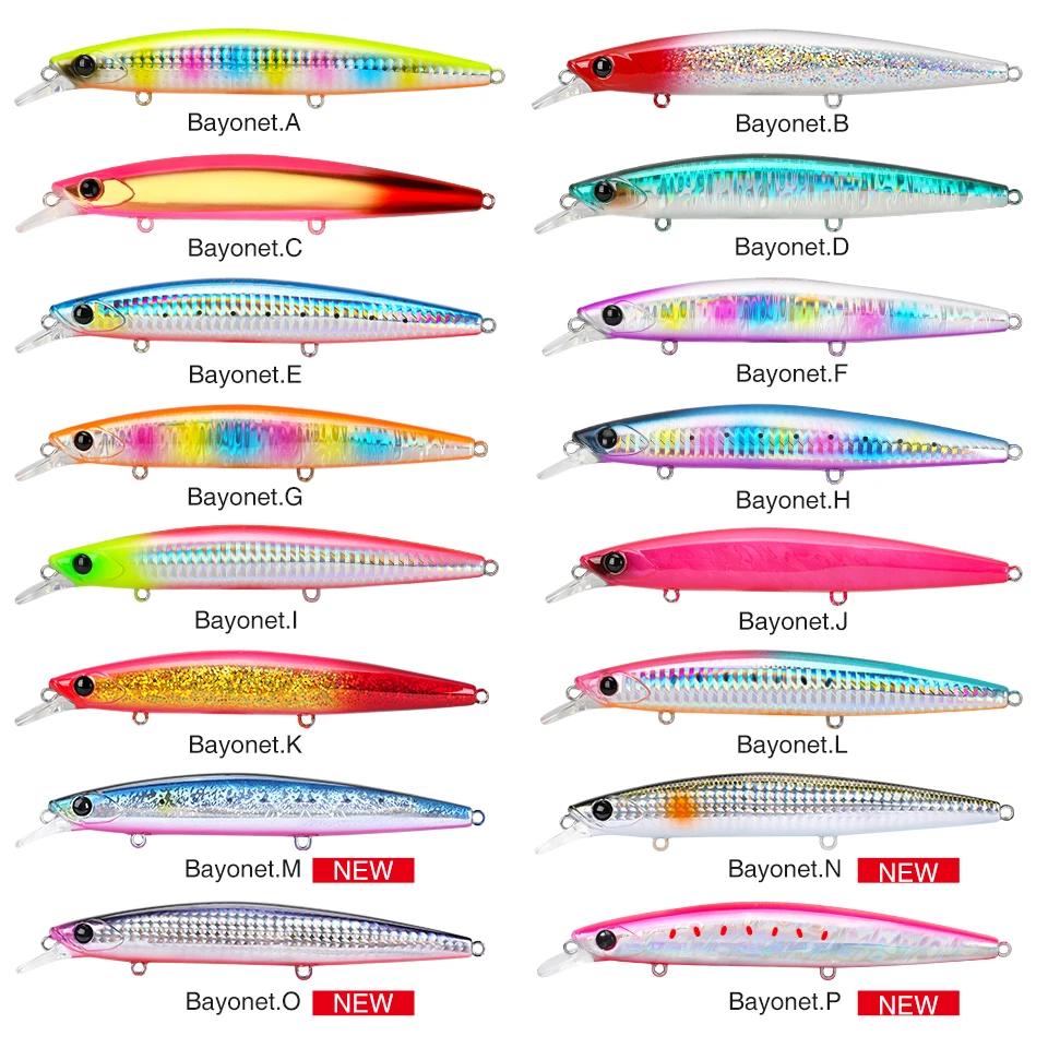 TSURINOYA 135mm 26.4g Ultra longue coulée 135S eau salée coulant vairon bayonet Tungaten poids leurr