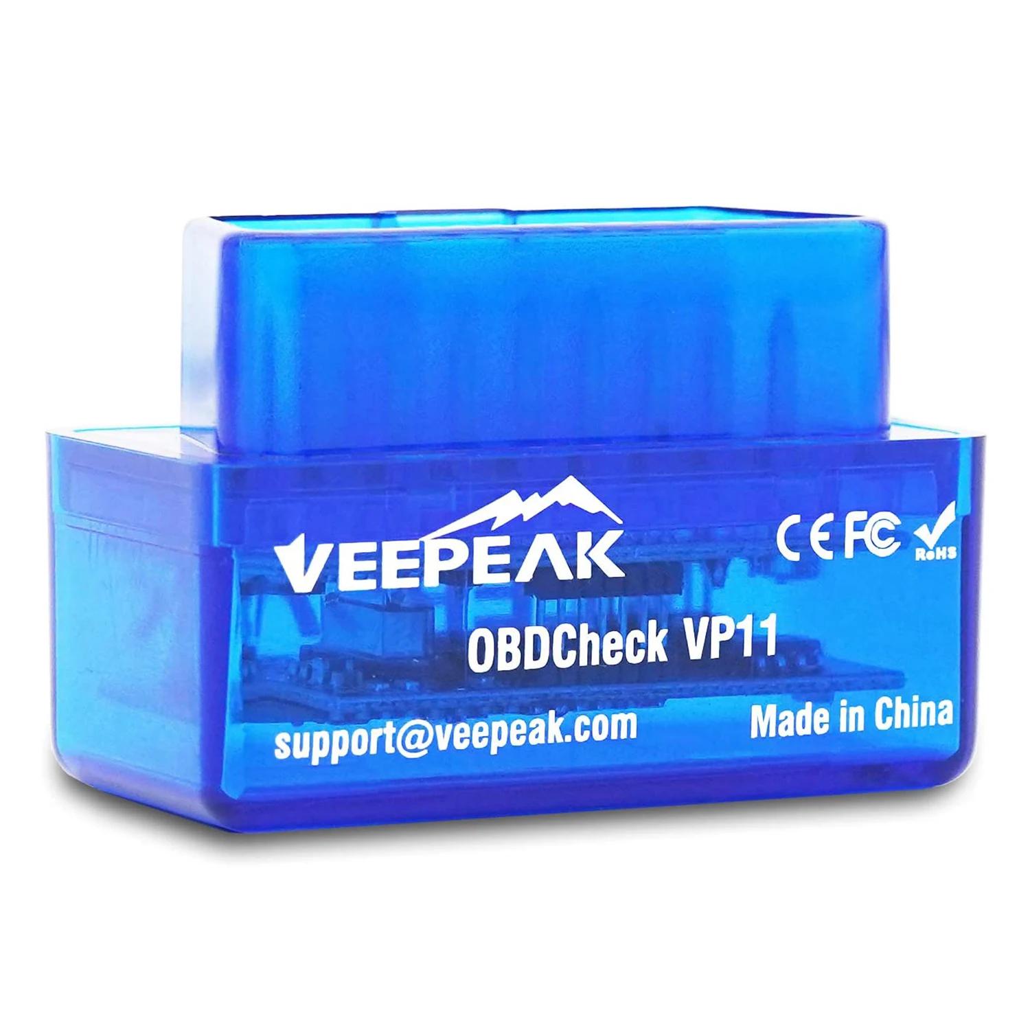 Veepeak Mini Scanner Bluetooth OBD2 pour Android, Outil de Diagnostic Automobile OBD II, Lecteur de