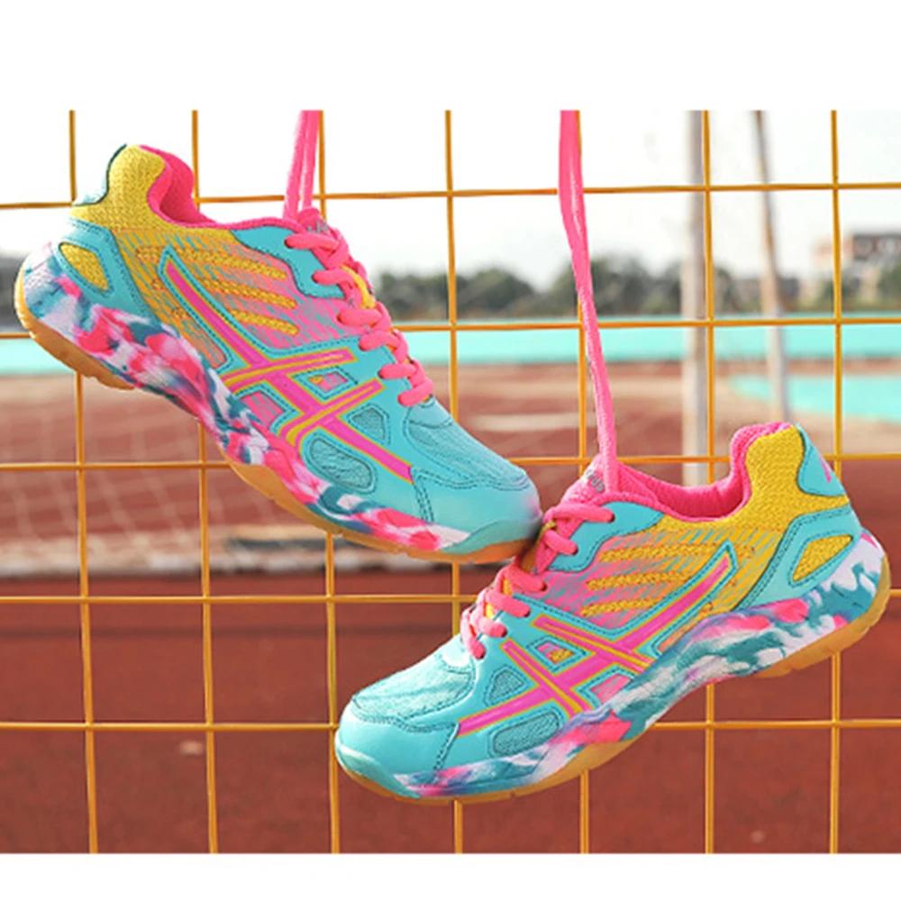 Chaussures de Badminton pour femmes taille 35 36, chaussures de Tennis de Table professionnelles pou