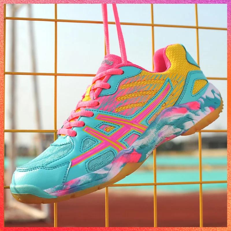Chaussures de Badminton pour femmes taille 35 36, chaussures de Tennis de Table professionnelles pou