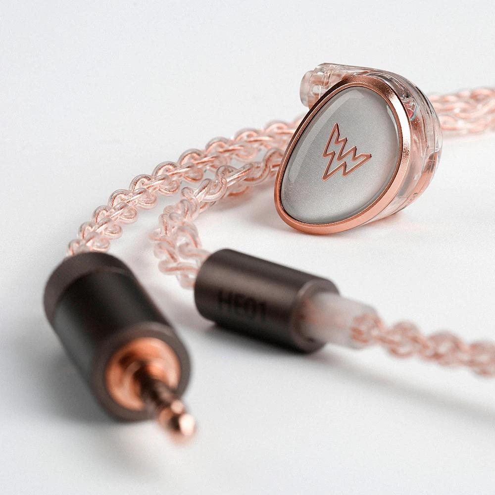 WHIZZER Kylin HE01 iem écouteur HIFI basse dans l'oreille moniteur balance armature Écouteurs anti