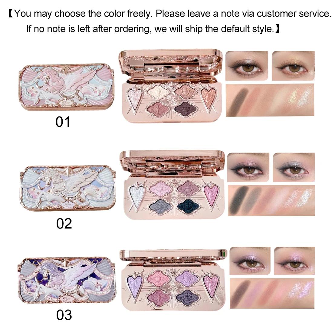 Coffret Maquillage Flower Knows Mermaid Glow Fard à Paupières Gloss Blush Série Perle Coquillage Nouveauté Cadeau Fantai