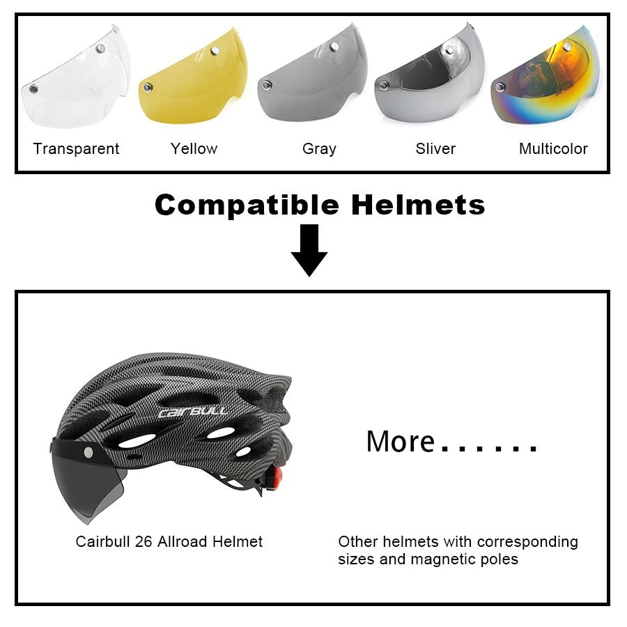 Casque de vélo lunettes de cyclisme visière accessoires route vtt Aero