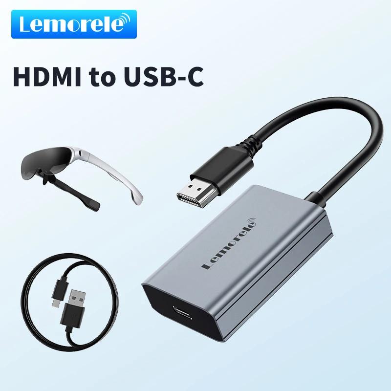 Lemorele Adaptateur HDMI vers TYPE-C 4K 60HZ USB-c