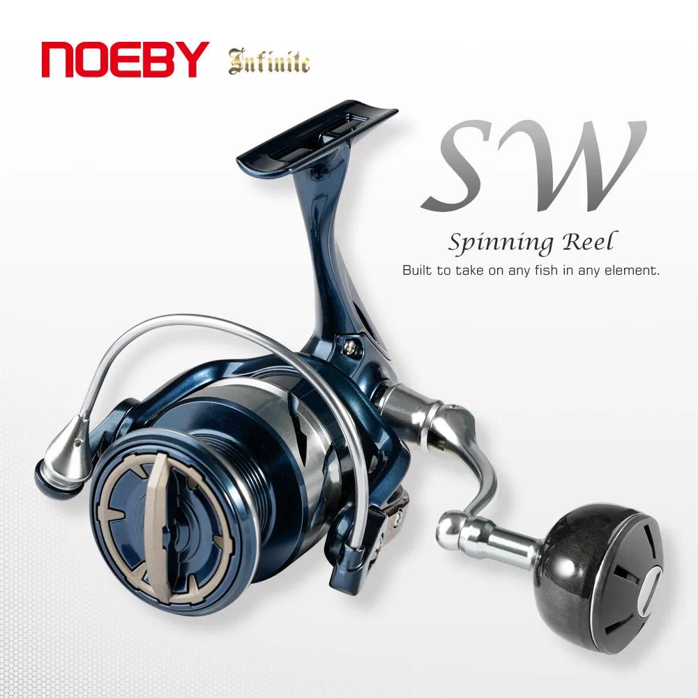 Noeby INFINITE moulinet de pêche Spinning 2500 3000 4000 5000 8000 10000 série eau salée 45lb glisser aluminium