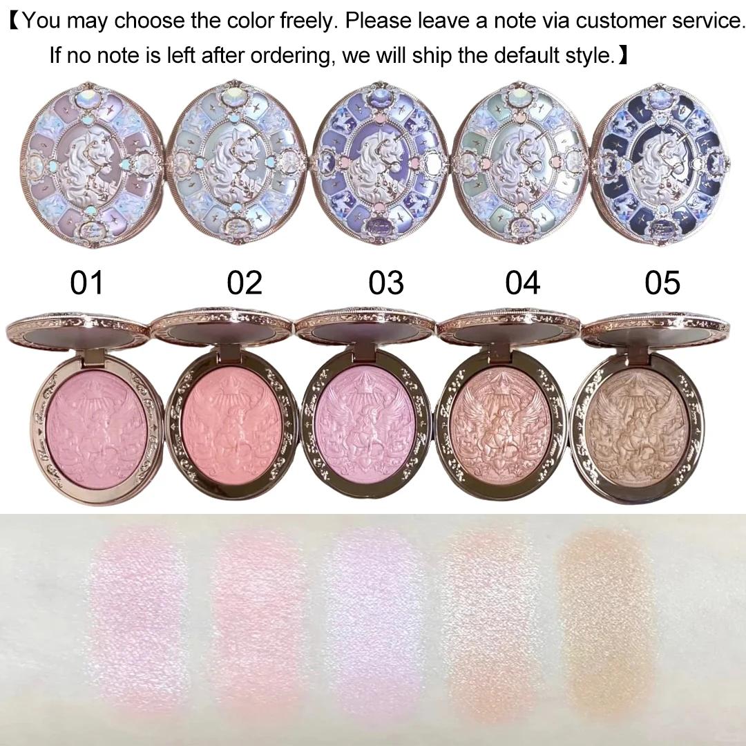 Coffret Maquillage Flower Knows Mermaid Glow Fard à Paupières Gloss Blush Série Perle Coquillage Nouveauté Cadeau Fantai