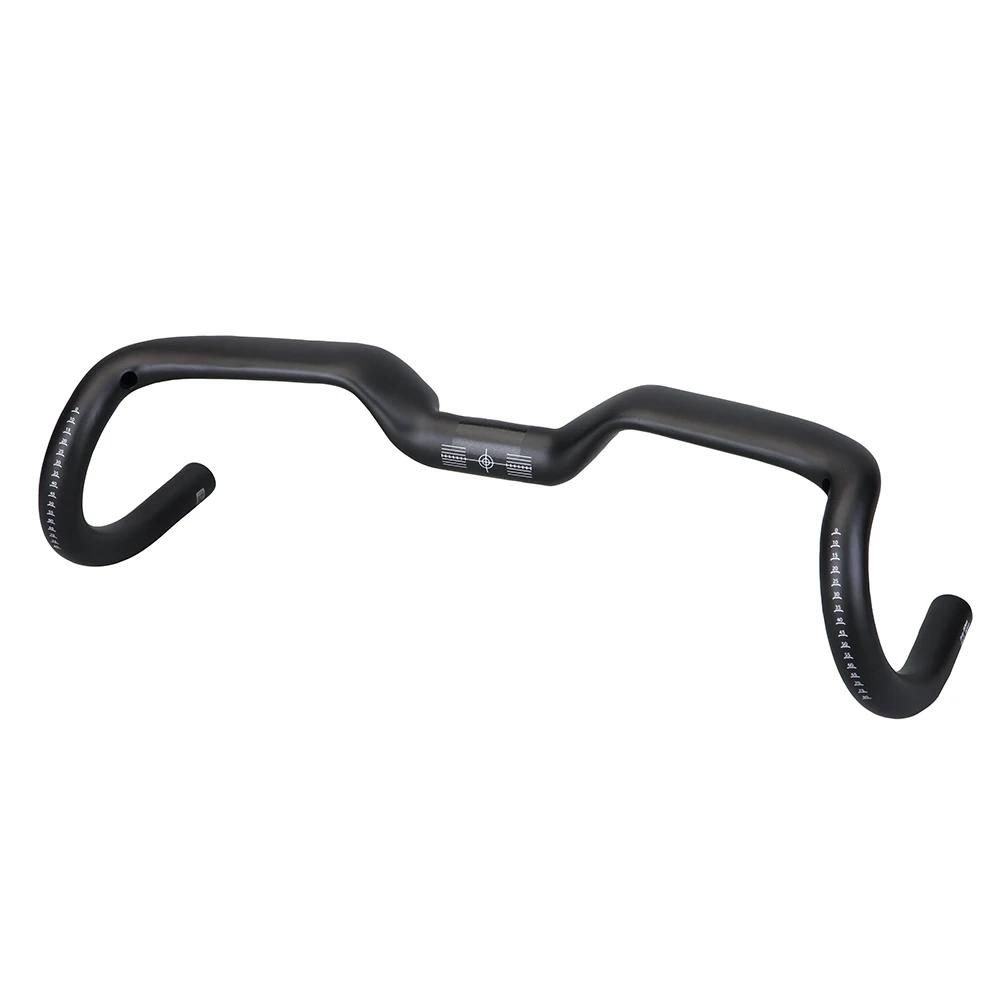2024 nouveau gravier 14 degrés poignée de vélo en fibre de carbone T1000 guidon