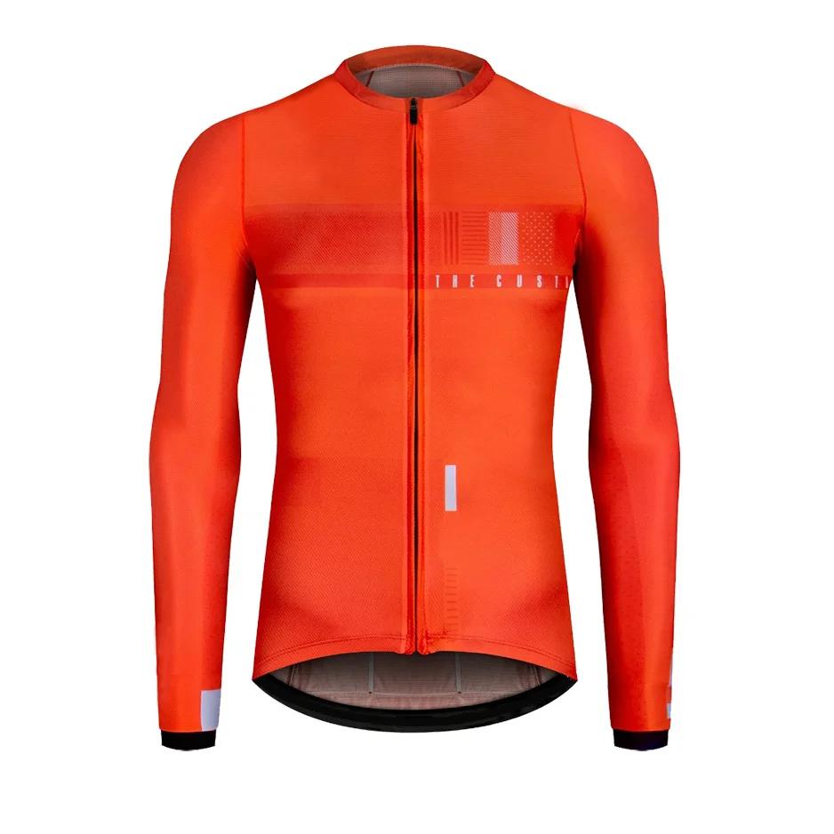 Maillot de cyclisme à manches longues pour hommes et femmes