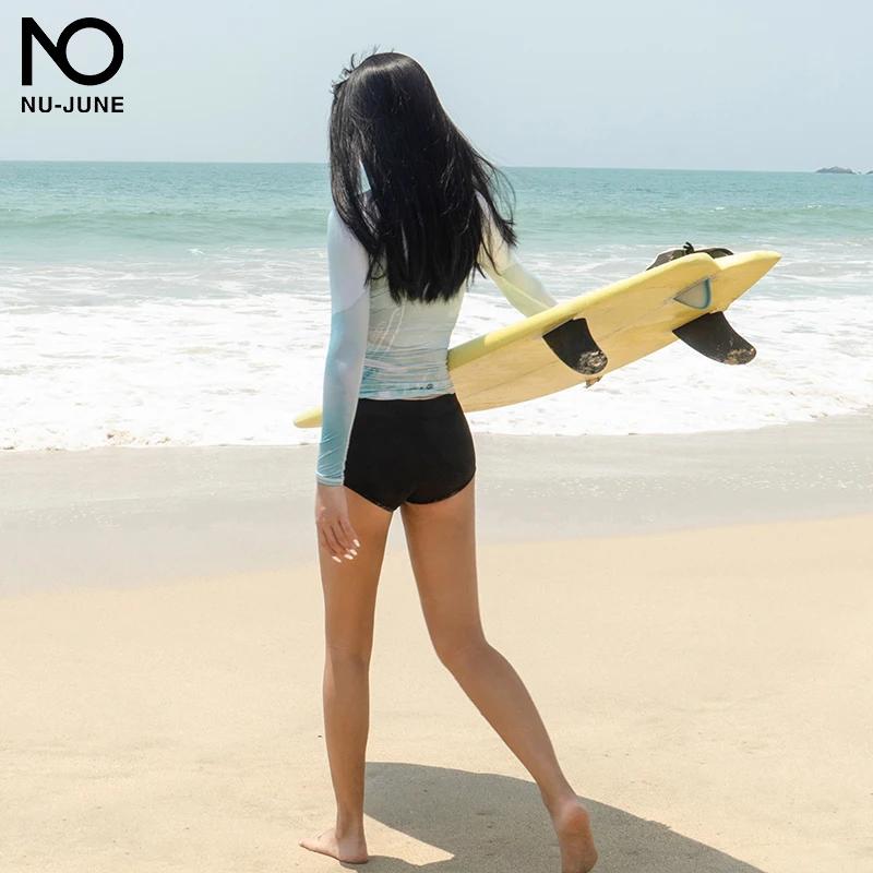 Maillot de bain à manches longues pour femmes protection solaire fendu surf plongée flottant sécurité confort