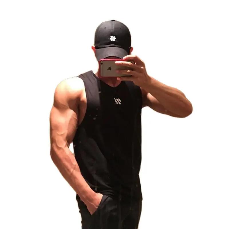 Débardeur musculation homme sans manches fitness - Stringer léger pour entraînement été et gymnastique