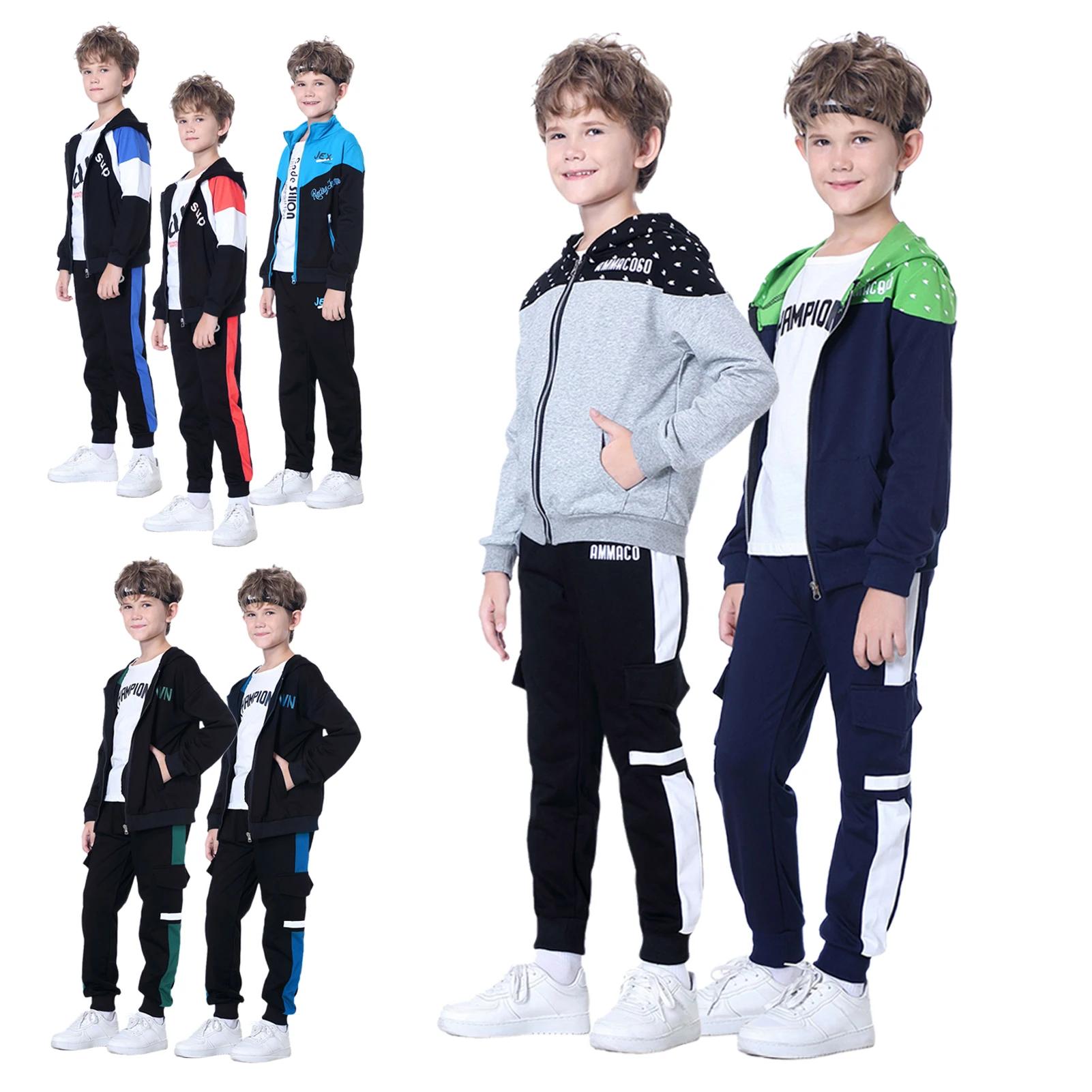 Survêtements en coton à capuche pour enfants