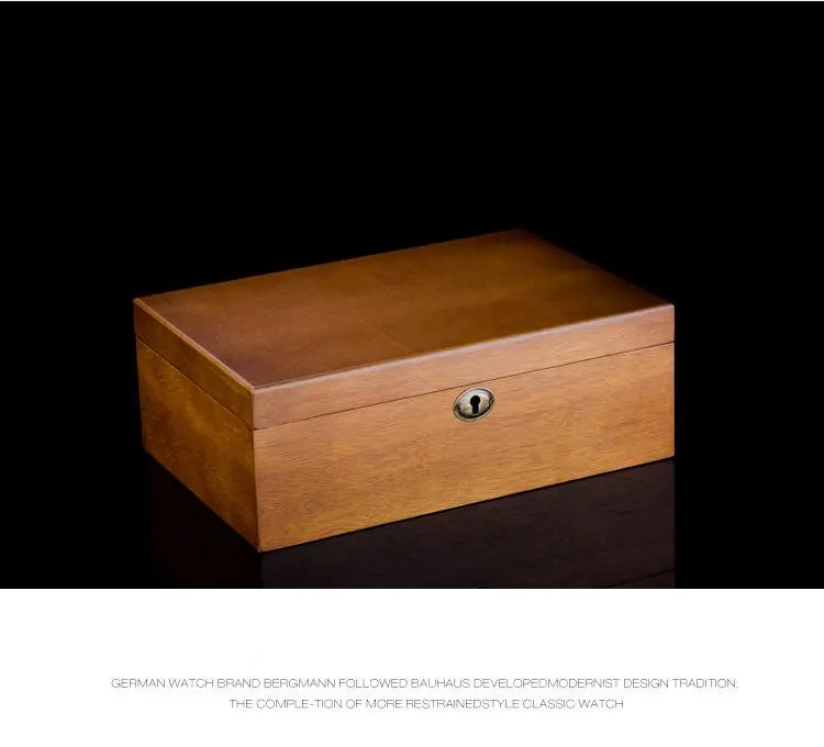 Nouvelle boîte de montre en bois organisateur boîtier