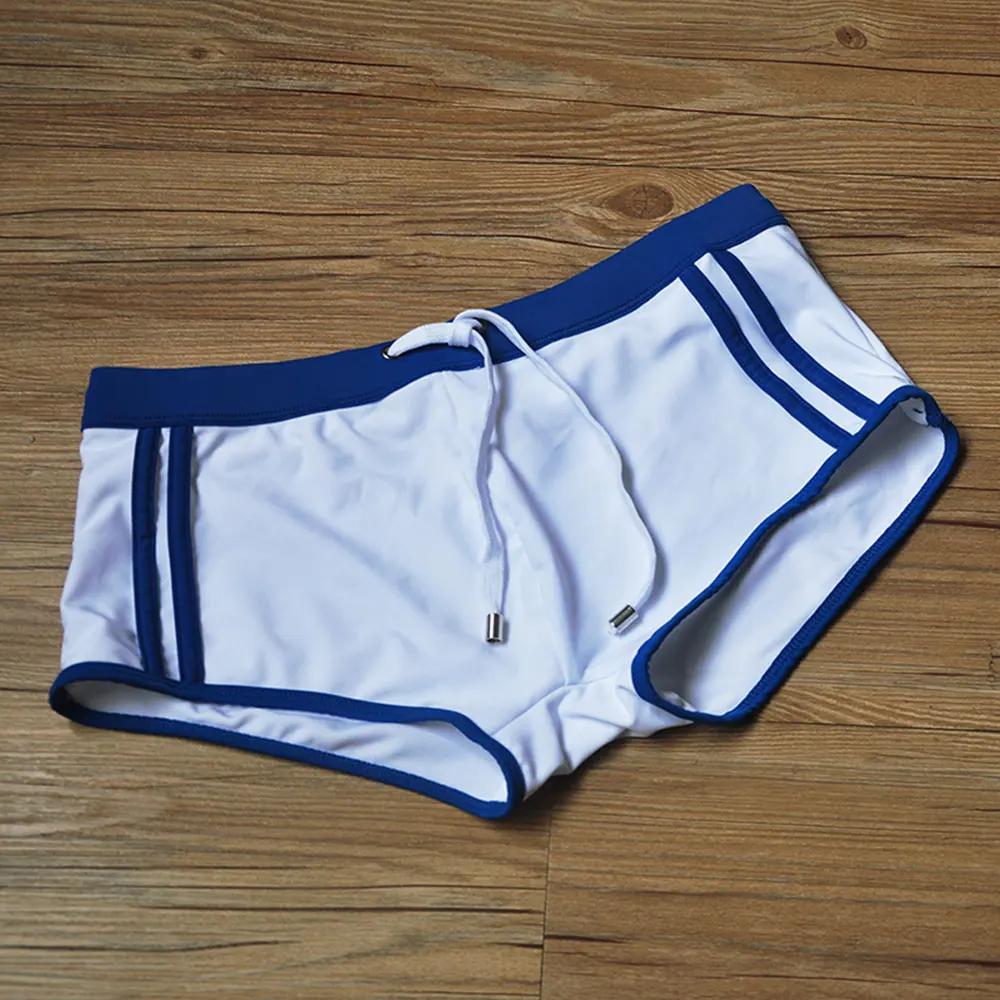 Maillot bain homme stretch solide - Pantalon plage natation décontracté - Cordon ajustable marque