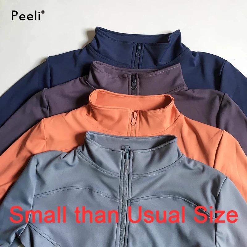 Veste sport femme manches longues fermeture éclair - Fitness yoga hiver chaud manteau course