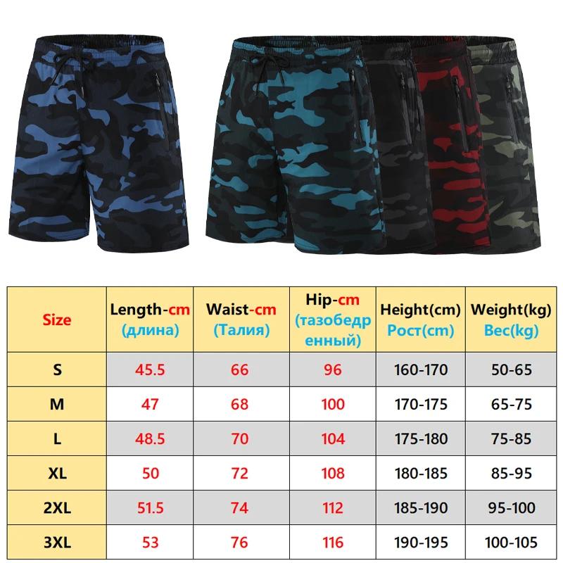 Short sport homme camouflage séchage rapide - Ample marathon fitness entraînement décontracté 2021