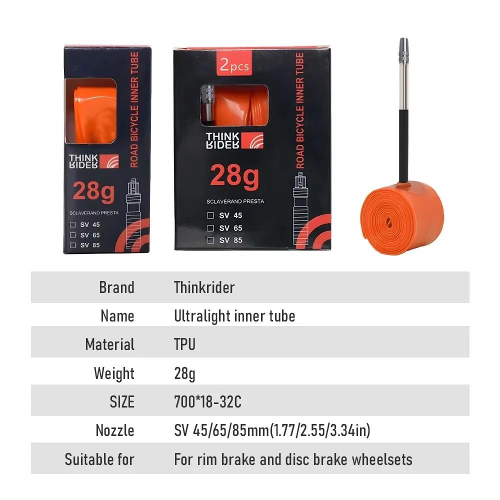 28g chambre à air de vélo ultralégère 700x18 25 28 pneu