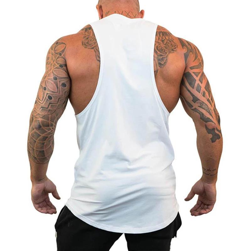 Débardeurs de sport pour hommes en coton respirant pour la gym
