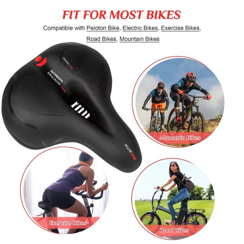 Siège de vélo à double absorption des chocs pour femmes et hommes